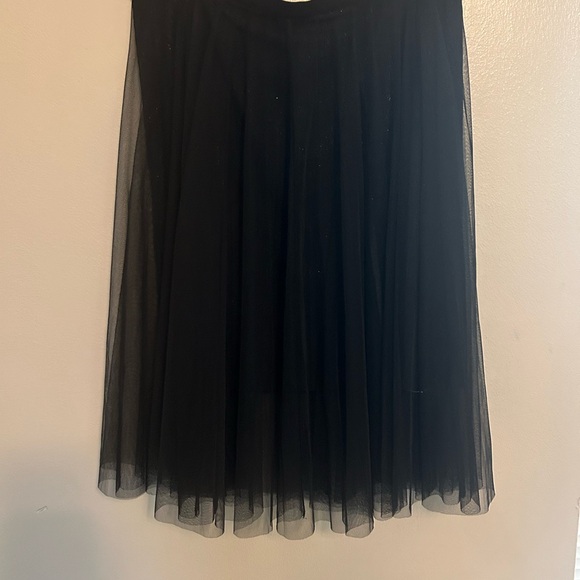 INC Tulle Shimmer Midi Skirt Size Large - Picture 4 of 5